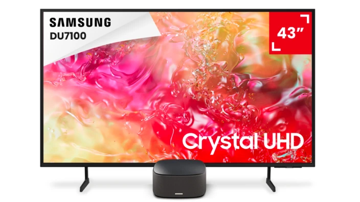 Box + TV Samsung 43 pouces
